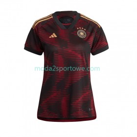 Koszulka Niemcy Damska Wyjazdowe Stroje Piłkarskie World Cup 2022 Krótki Rękaw